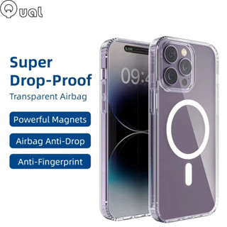 Magnetic Case for iPhone 14 13 12 11 Pro Max Plus 8plus xr x xsMax แม่เหล็ก โปร่งใส เคส สำหรับ ไอโฟน เคสโทรศัพท์มือถือแบบแข็ง ใส พร้อมส่ง เคสชาร์จได้ เคสนิ่ม สำหรับ ไอโฟน รุ่น 11 11pro 11promax 12 12pro 12promax 13 13pro 13promax 14 Pro max 14plus