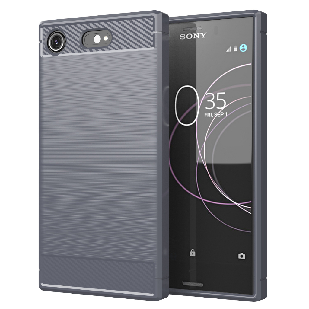 เคสโทรศัพท์มือถือ คาร์บอนไฟเบอร์ กันกระแทก สําหรับ Sony xperia xz1 compact xz2 xperia xz2 compact xz1 xz2 mini
