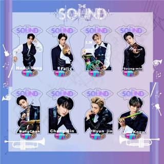 Straykids ป้ายอะคริลิค สองด้าน ลายเพลง THE SOUND สําหรับตกแต่งโต๊ะ