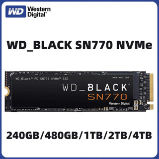 Wd_black SN770 NVMe โซลิดสเตทไดรฟ์ SSD Gen4 PCIe M.2 2280 สูงสุด 5,150 MB/s - WDS200T3X0E