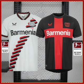 เสื้อกีฬาแขนสั้น ลายทีมชาติฟุตบอล Leverkusen 23 24Bayer 04 ชุดเหย้า