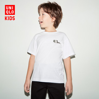 Uniqlo KAWS ใหม่ เสื้อยืด แขนสั้น พิมพ์ลาย สําหรับเด็กผู้ชาย ผู้หญิง (UT)