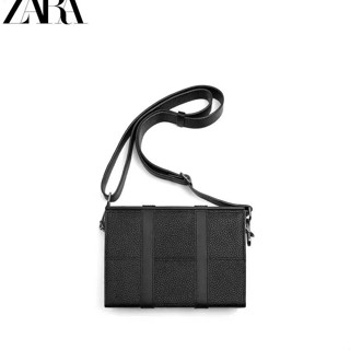 Zara กระเป๋าสะพายไหล่ กระเป๋าเมสเซนเจอร์ ทรงสี่เหลี่ยม ขนาดเล็ก เข้ากับทุกการแต่งกาย สําหรับผู้ชาย และผู้หญิง