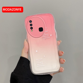 เคสโทรศัพท์ซิลิโคน TPU แบบนิ่ม ไล่โทนสี กันกระแทก สําหรับ VIVO Y19 Y19