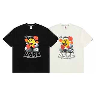 Aape เสื้อยืด คอกลม แขนสั้น ผ้าฝ้าย พิมพ์ลาย แฟชั่นสําหรับผู้ชาย และผู้หญิง