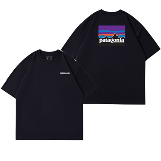 เสื้อยืดแขนสั้น พิมพ์ลาย Patagonia แฟชั่นคลาสสิก สไตล์วินเทจ สําหรับผู้ชาย และผู้หญิง