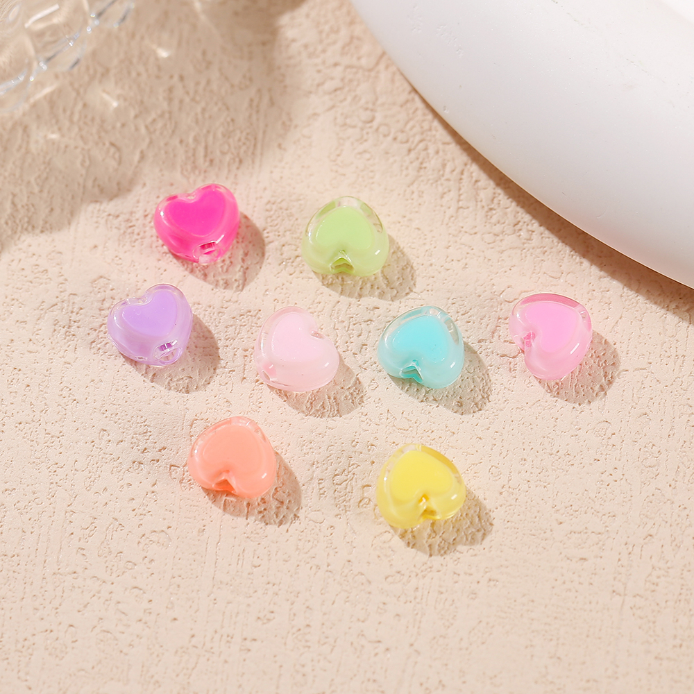 ST.KUNKKA 50 ชิ้นน่ารักและนุ่มลูกปัดอะคริลิคพร้อมรูขนาด 7*8 มม. เหมาะสำหรับ DIY สร้อยข้อมือลูกปัดน่ารักพวงกุญแจ - รูปที่ 3