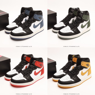 รองเท้าบาสเก็ตบอล Air Jordan 1 ข้อสูง เข้ากับทุกการแต่งกาย สไตล์คลาสสิก แฟชั่นเรโทร 555088-112 555088-135 555088-115 555088-109