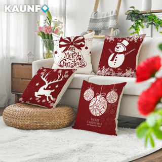 Kaunfo ใหม่ หมอนโซฟา พนักพิงหลัง ลายคริสต์มาส สร้างสรรค์ สําหรับตกแต่งห้องนอน ห้องนั่งเล่น 2023