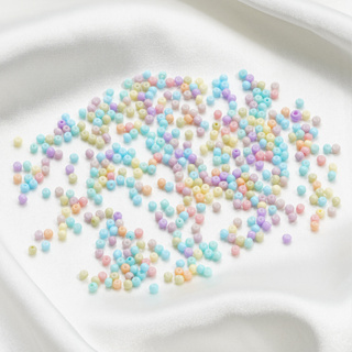 St.kunkka ลูกปัดแก้วนิ่ม 3 มม. 10 กรัม สําหรับทําเครื่องประด…