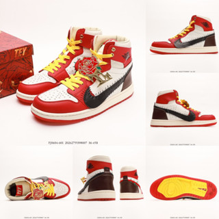 Teyana Taylor x Jordan 1 รองเท้าบาสเก็ตบอล สําหรับผู้ชาย ผู้หญิง FJ0604-601