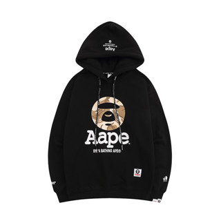 Aape เสื้อฮู้ด ผ้าฝ้าย พิมพ์ลาย มีสไตล์ สําหรับทุกเพศ