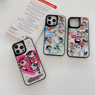 CASE.TIFY powerpuff girls High-end mirror Phone case for iphone 14 14pro 14promax 13 13pro 13promax High quality drop and shockproof hard case 12 12pro 12promax 11 Cute cartoon figure graffiti pattern New Design ins style popular