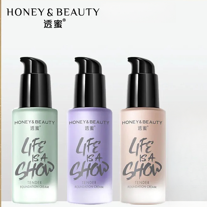 Honey&beauty Makeup Primer Base Cream Plain Face Cream Three-in-one Makeup Primer Long-lasting Concealer Oil Control Primer