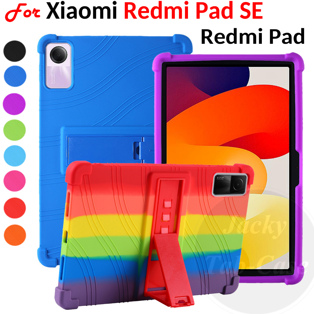 เคสซิลิโคนนิ่ม หนา 4 มุม กันกระแทก สําหรับ Xiaomi Redmi Pad SE 2023 11.0 นิ้ว RedmiPad 10.61 นิ้ว