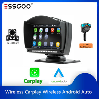 Carplay มอนิเตอร์ไร้สาย หน้าจอ 4.7 นิ้ว บลูทูธ MP5 แบบพกพา สําหรับรถยนต์ Androidauto