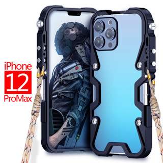 Zimon เคสโทรศัพท์ กรอบโลหะ กันกระแทก แฟชั่น สําหรับ iPhone 12 Pro Max