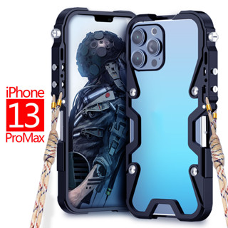 Zimon เคสโทรศัพท์ กรอบโลหะ กันกระแทก แฟชั่น สําหรับ iPhone 13 Pro Max