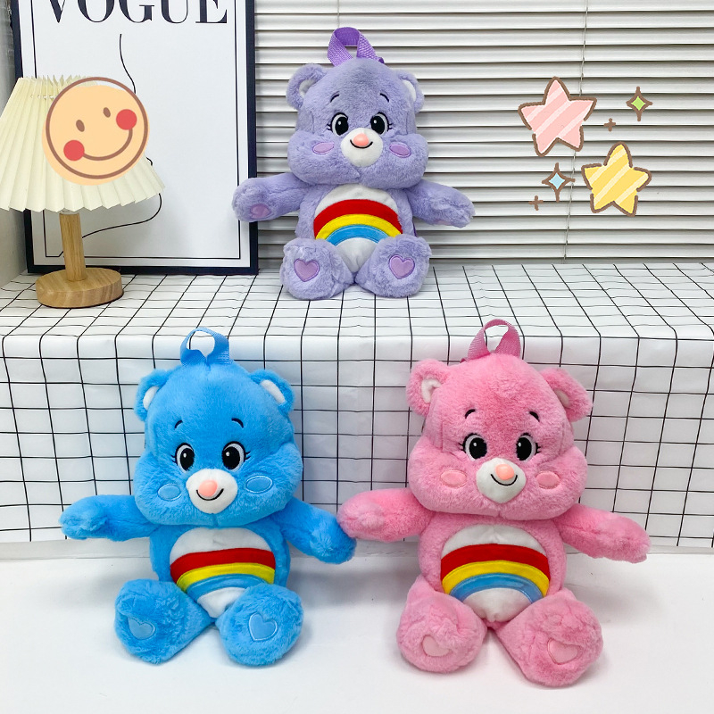 【ซื้อ 1 แถม 1】care bears แท้ กระเป๋าเป้สะพายหลังรูปการ์ตูนน่ารัก สำหรับเด็ก 3 สี ราคา ถูกที่สุด ดีลบีเคเค แกลเลอรีภาพที่ 2