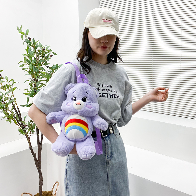 【ซื้อ 1 แถม 1】care bears แท้ กระเป๋าเป้สะพายหลังรูปการ์ตูนน่ารัก สำหรับเด็ก 3 สี ราคา ถูกที่สุด ดีลบีเคเค แกลเลอรีภาพที่ 4