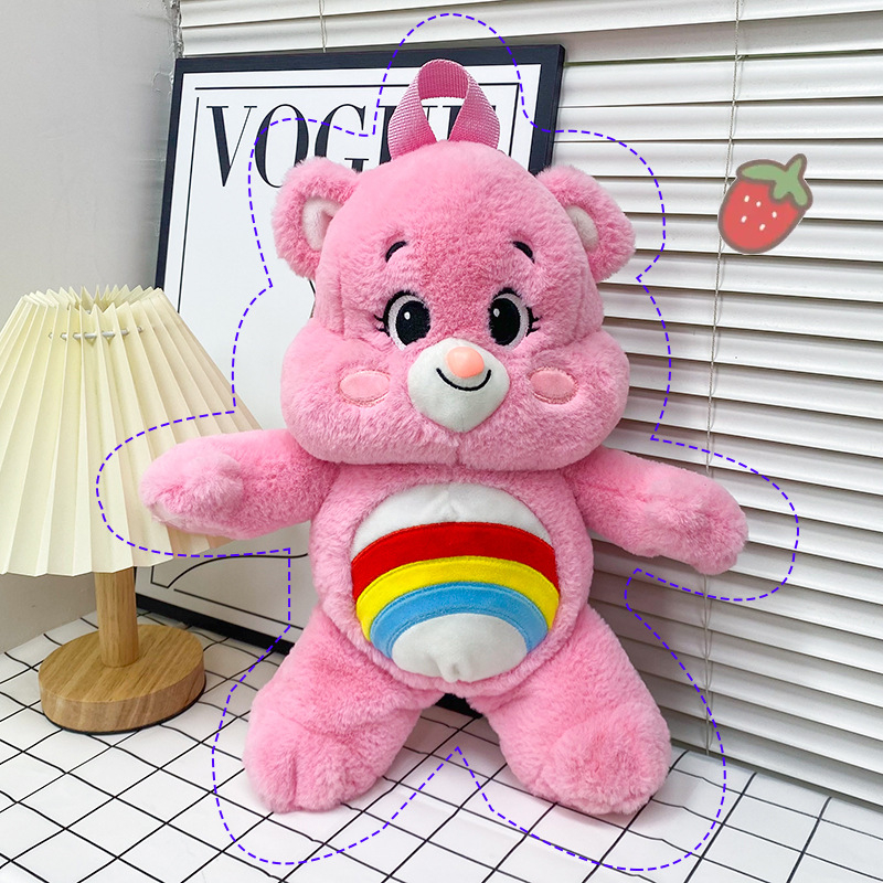 【ซื้อ 1 แถม 1】care bears แท้ กระเป๋าเป้สะพายหลังรูปการ์ตูนน่ารัก สำหรับเด็ก 3 สี ราคา ถูกที่สุด ดีลบีเคเค