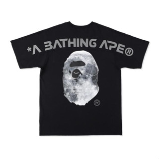 Bape เสื้อยืด คอกลม แขนสั้น ผ้าฝ้าย พิมพ์ลาย แฟชั่นสําหรับผู้ชาย และผู้หญิง