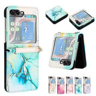 เคสโทรศัพท์มือถือ กันกระแทก ลายหินอ่อน หรูหรา สําหรับ Samsung Galaxy Z Flip 5 5G Z Filp 4 SS Flip 3