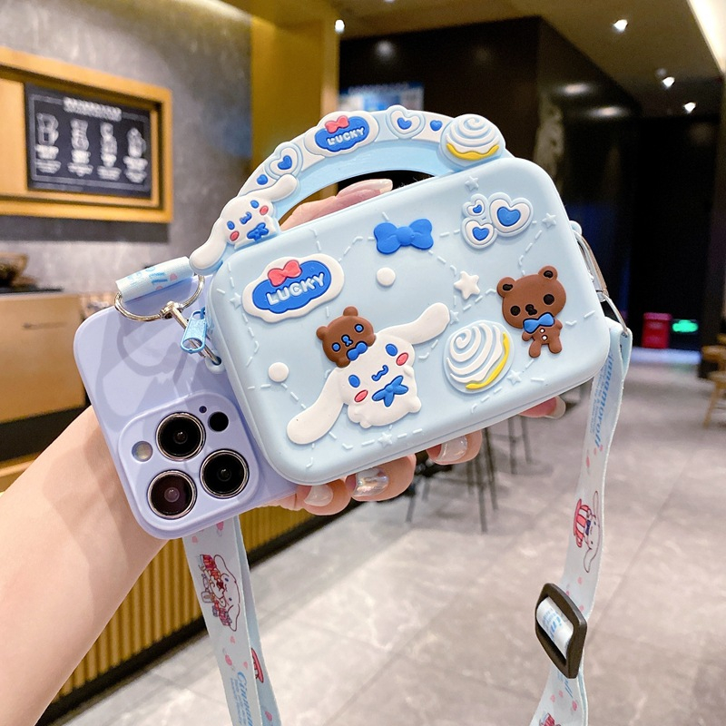 สําหรับ OPPO Reno 13 12 10 11 F Pro 5G 8T 8Z 7Z 6Z A95 A74 F11 Pro A78 A12 A5S A58 A3 Pro A3X กรณีกระเป๋าสตางค์นุ่มน่ารักพร้อมสายคล้อง
