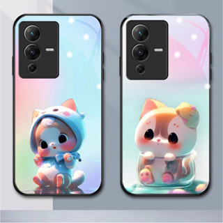 Zz เคสโทรศัพท์มือถือแบบแก้ว กันกระแทก Diy สําหรับ Vivo Y93 Y15 Y17 Y19 Y11 Y51 Y66 Y79 Y81 Y83 Y97 Y50 Y55 V11 V11i V15 pro V17 V19 V20 V20se V21