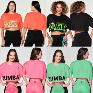 เสื้อแขนสั้น ผ้าฝ้าย ขนาดใหญ่ ลาย zumba ZW สีชมพู สีเขียว แฟชั่นฤดูใบไม้ร่วง สําหรับผู้หญิง 2023