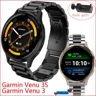 สายนาฬิกาข้อมือ โลหะสเตนเลส อุปกรณ์เสริม สําหรับ Garmin Venu 3 3S สาย Garmin Venu3 Venu3S สาย