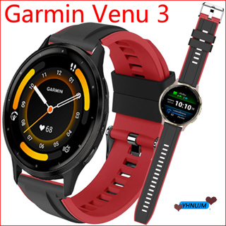 สาย Garmin Venu 3 สาย สายนาฬิกาสายซิลิโคน สายสำรอง Garmin Venu 3 Series สายรัด สายรัดข้อมือกีฬา สายรัด Garmin Venu3 Smart watch สายรัด