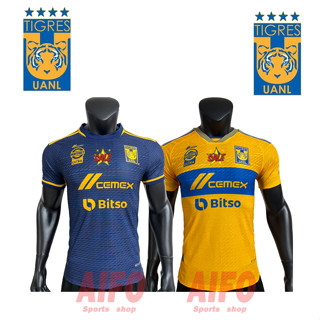 เสื้อกีฬาแขนสั้น ลายทีมชาติฟุตบอล Tigres UANL Player Version 2023 24 ชุดเหย้า คุณภาพสูง สําหรับผู้ชาย