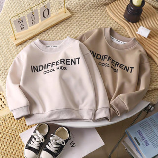 พร้อมส่ง เสื้อกันหนาวแขนยาวลําลอง คอกลม แฟชั่นฤดูใบไม้ร่วง สไตล์เกาหลี สําหรับเด็กผู้ชาย และเด็กผู้หญิง