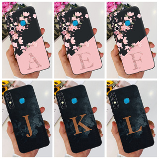 เคสโทรศัพท์มือถือซิลิโคน TPU แบบนิ่ม พิมพ์ลายตัวอักษร และดอกไม้ สําหรับ Infinix Hot 8 X650C X650B X650D Hot8