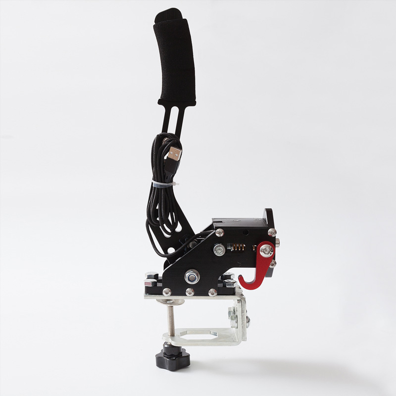 เกมพีซี Handbrake (พร้อมอุปกรณ์ติดตั้งเดสก์ท็อป) คอมพิวเตอร์ Racing Simulator อุปกรณ์เสริมภายนอก USB ไดรฟ์ฟรี Hall แม่เหล็กสมาร์ท Linear Drift Racing เบรคเหมาะสําหรับ Tima T300 Logitech G29/G27/G25