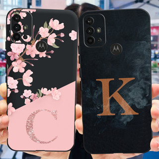 เคสโทรศัพท์มือถือแบบนิ่ม ลายตัวอักษร ดอกไม้ แฟชั่น สําหรับ Motorola Moto G20 Case XT2128-1 XT2128-2 G30 G10 XT2127-2 XT2129-1