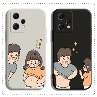 เคส Realme 10 10T 9I Pro Plus 4G 5G โทรศัพท์มือถือแบบนิ่ม ผิวด้าน ลาย Little lovers สีดํา สําหรับ