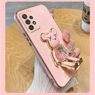 เคสโทรศัพท์ สําหรับ VIVO V25 V25E Y35 Y36 Y12S Y12T Y12A Y12D Y20S Y20i Y20sG Y20 Y17 Y15 Y11 Y12 Y15S Y15A Y01 Y01A Y50 Y30i Y30 มือถือนิ่ม กันกระแทก ปิดด้านหลัง ปิดด้านหลัง ลายหมี สีแคนดี้ พร้อมขาตั้ง