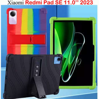 เคสแท็บเล็ต ซิลิโคนนิ่ม กันกระแทก พร้อมขาตั้ง สําหรับ Redmi Pad SE 11.0 2023 Xiaomi Redmi Pad SE 11.0 นิ้ว 2023