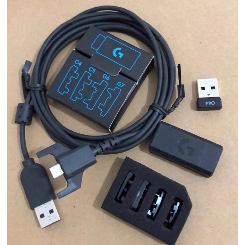 อะไหล่ซ่อม ของแท้ สําหรับ Logitech GPW G pro 1st Gen เมาส์ไร้สาย ด้านข้าง ปลั๊ก ปุ่ม ชุดอะไหล่ สายชาร์จ