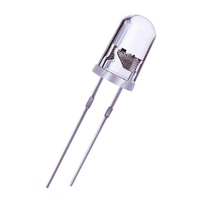 （10 pcs）ไดโอดไฟกระพริบอัตโนมัติ F5 5 มม. สีแดง สีฟ้า สีเขียว สีขาว เหลือง LED