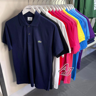 lacoste เสื้อโปโลผู้ชาย 7 สี  เสื้อคอปกปัก POLO