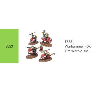 9.9 เหนื่อยมากE553 Warhammer 40K Orc Warrior Piggy Boy ต้องการสีด้วยตนเอง