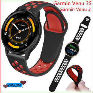 สายนาฬิกาข้อมือยางซิลิโคน แบบเปลี่ยน สําหรับ Garmin Venu 3 3S Venu3 Venu3S