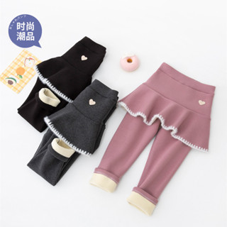 กางเกงเลกกิ้ง ผ้ากํามะหยี่ ให้ความอบอุ่น แฟชั่นฤดูหนาว สําหร…