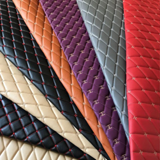 ผ้าหนังสังเคราะห์ แบบหนา ปักลาย 30 สี สําหรับตกแต่งเพดานรถยนต์ DIY