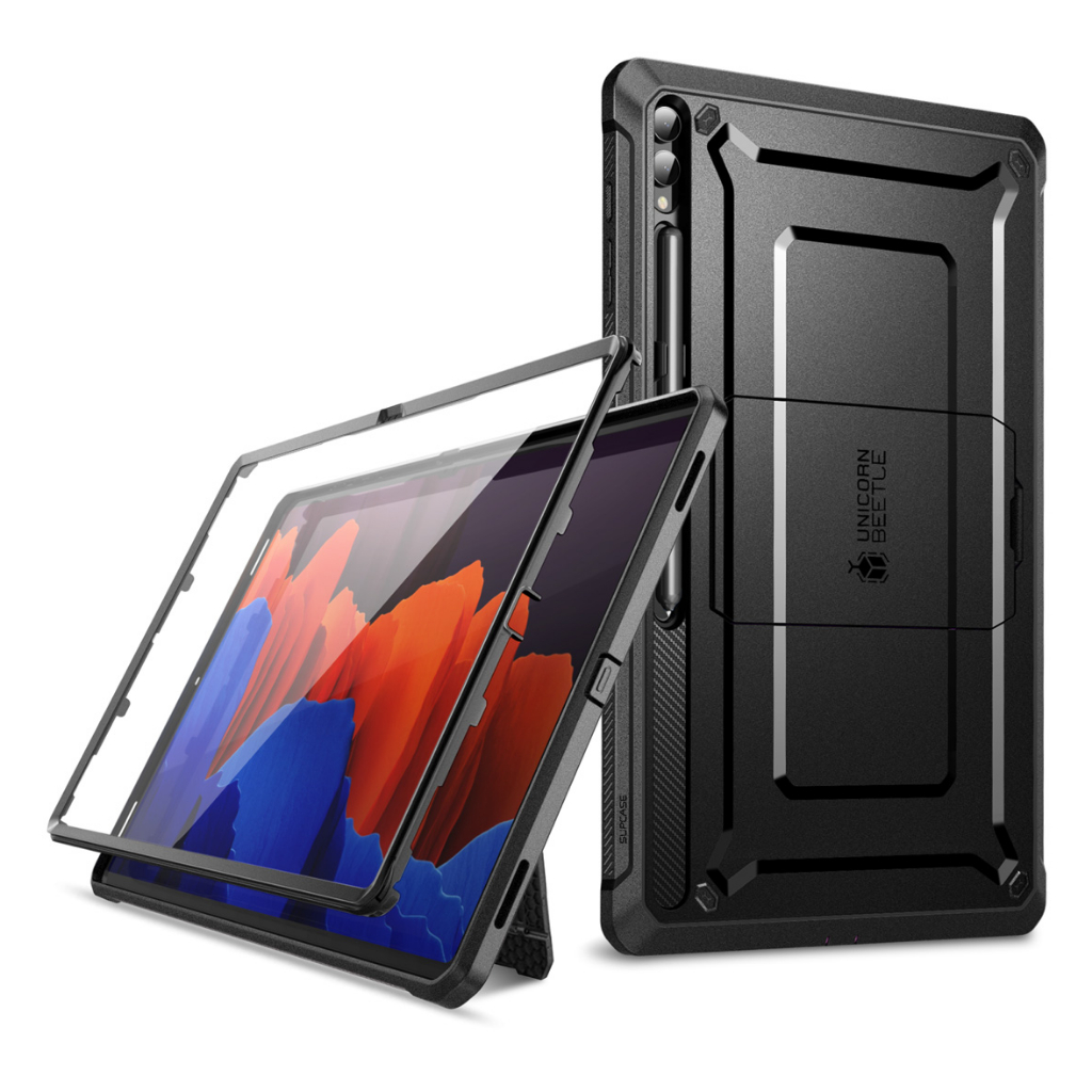 SUPCASE Unicorn Beetle Pro สําหรับ Samsung Galaxy Tab S10 Ultra/Tab S9 Ultra/Tab S8 Ultra กรณีขาตั้งในตัวป้องกันหน้าจอ S ปากกาผู้ถือ Full Body Heavy Duty ฝาครอบแท็บเล็ต