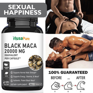 Nusapure Black Maca High Content Pure Peruvian Black Maca