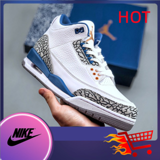 Nk Air JoR-dan 3 Retro "Wizards" AJ3 รองเท้ากีฬา รองเท้าบาสเก็ตบอลลําลอง สไตล์เรโทร